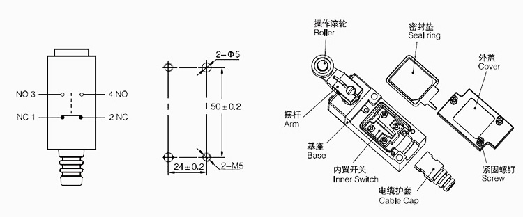 KA-3209雙回路立式行程開關|行程開關產(chǎn)品型號-參數(shù)-接線圖 KA-3209雙回路立式行程開關|行程開關產(chǎn)品型號-參數(shù)-接線圖